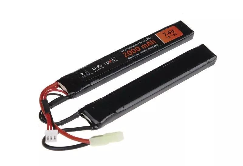 LiPo 7,4V 2000mAh 15/30C two-module battery