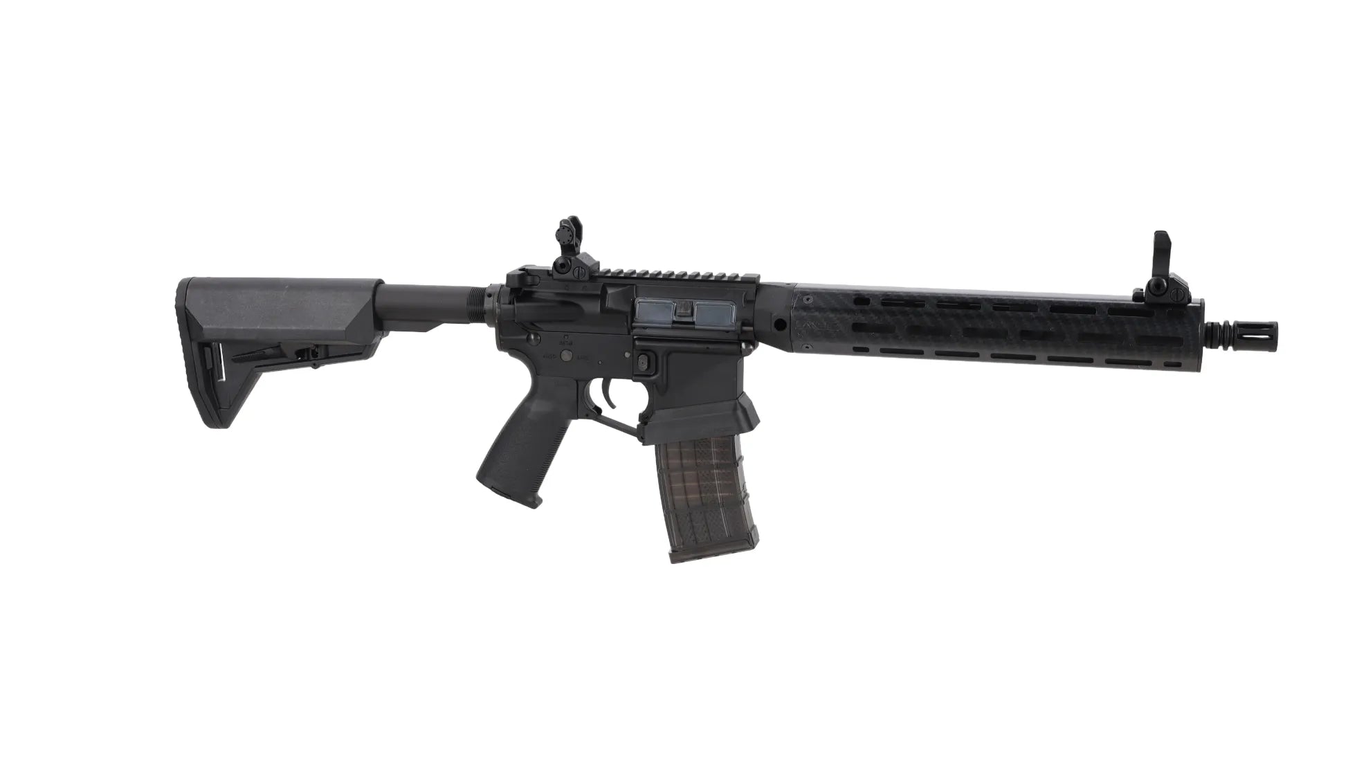 King Arms x Lancer Systems airsoft Carbine L15 LCH7 12" Faux Carbon Black-13
