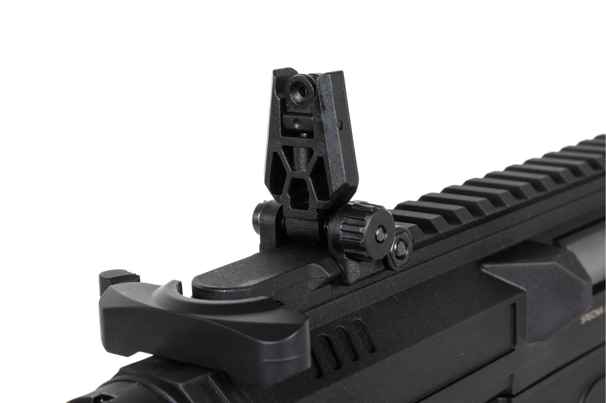 Airsoft Replica SA-FX01 FLEX HAL ETU Half-Tan submachine gun with orange flash hider