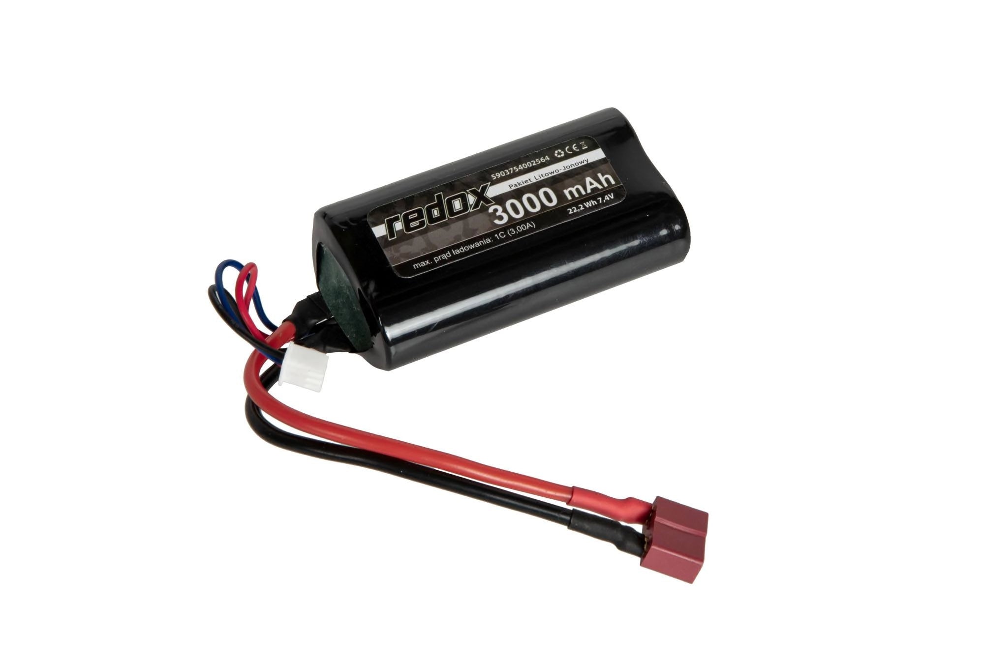 Redox LiIon 3000 mAh 7,4V Brick DEANs