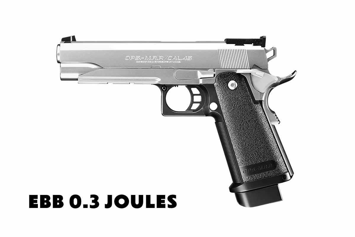 Hi-Capa 5.1 Blowback (EBB) Battery Pistol - Silver