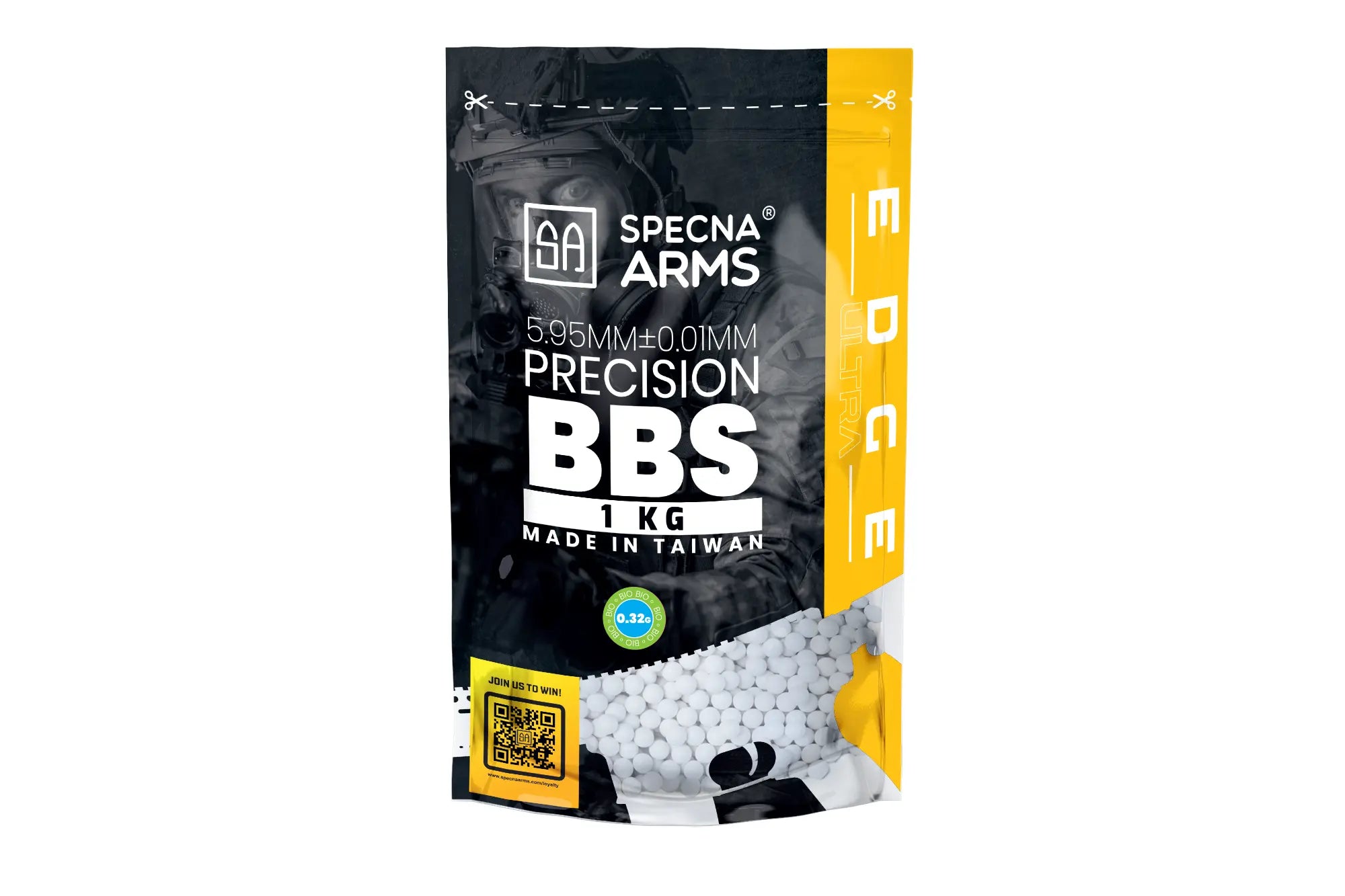 Precision bullets0.32g Specna Arms EDGE ULTRA™ BIO - 1 kg - white