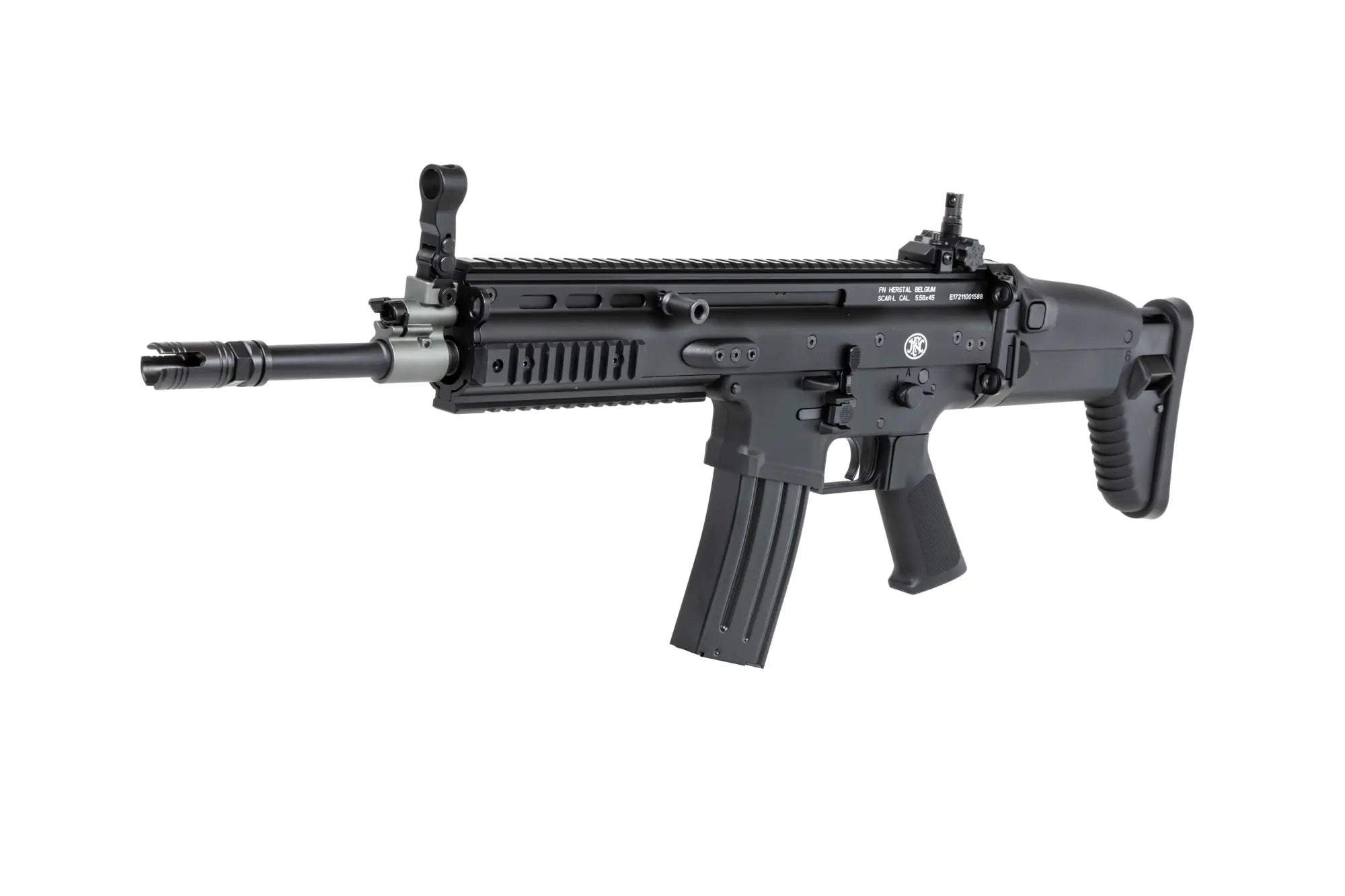 Cybergun x FN HERSTAL SCAR-L airsoft Assault Carbine with Carrying Case Black-10