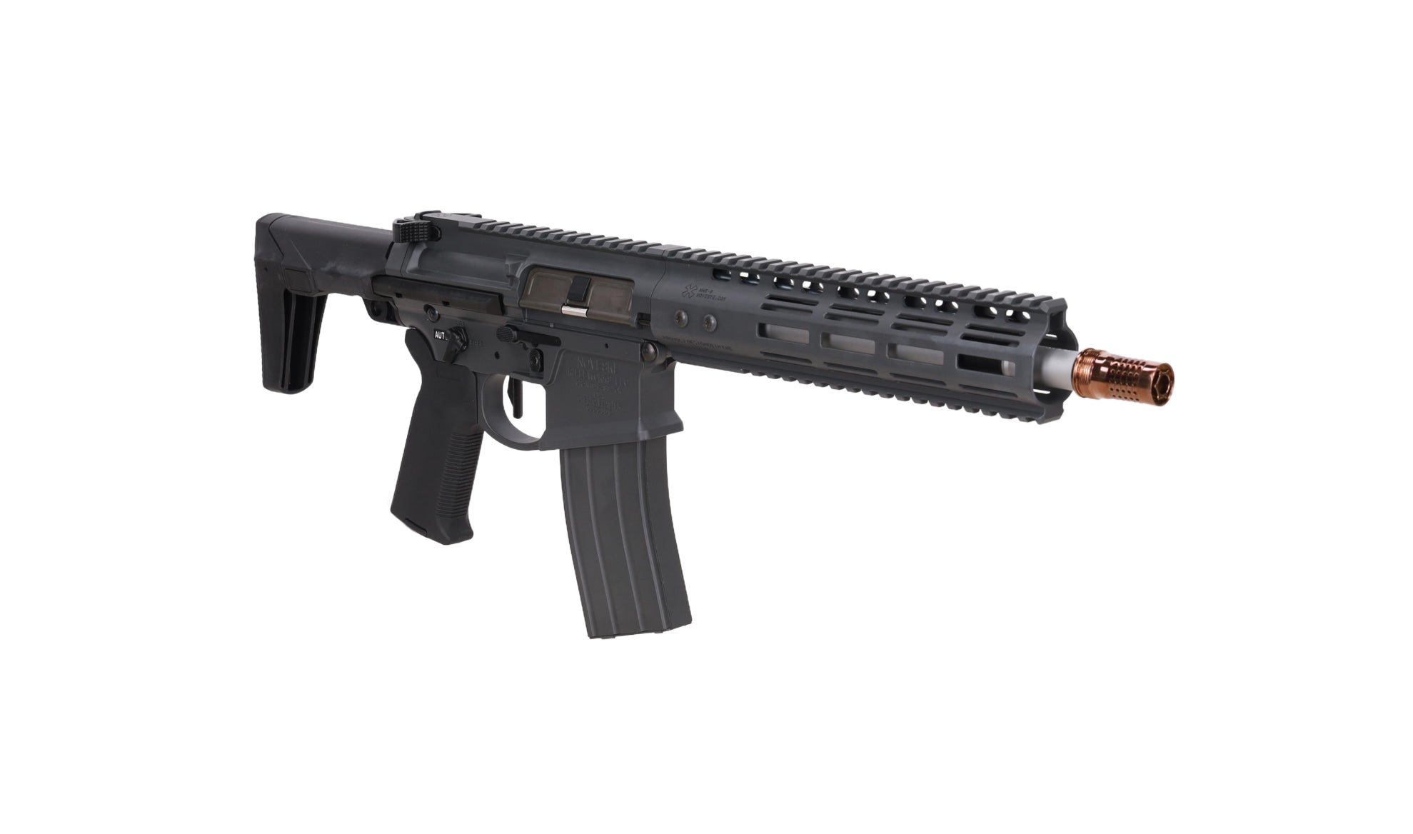 airsoft GBBR Noveske Ghetto Blaster NHR-9 10.5" MWS Gen.2 Grey
