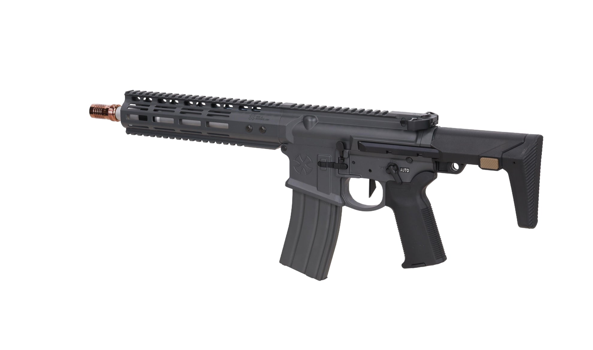 airsoft GBBR Noveske Ghetto Blaster NHR-9 10.5" MWS Gen.2 Grey