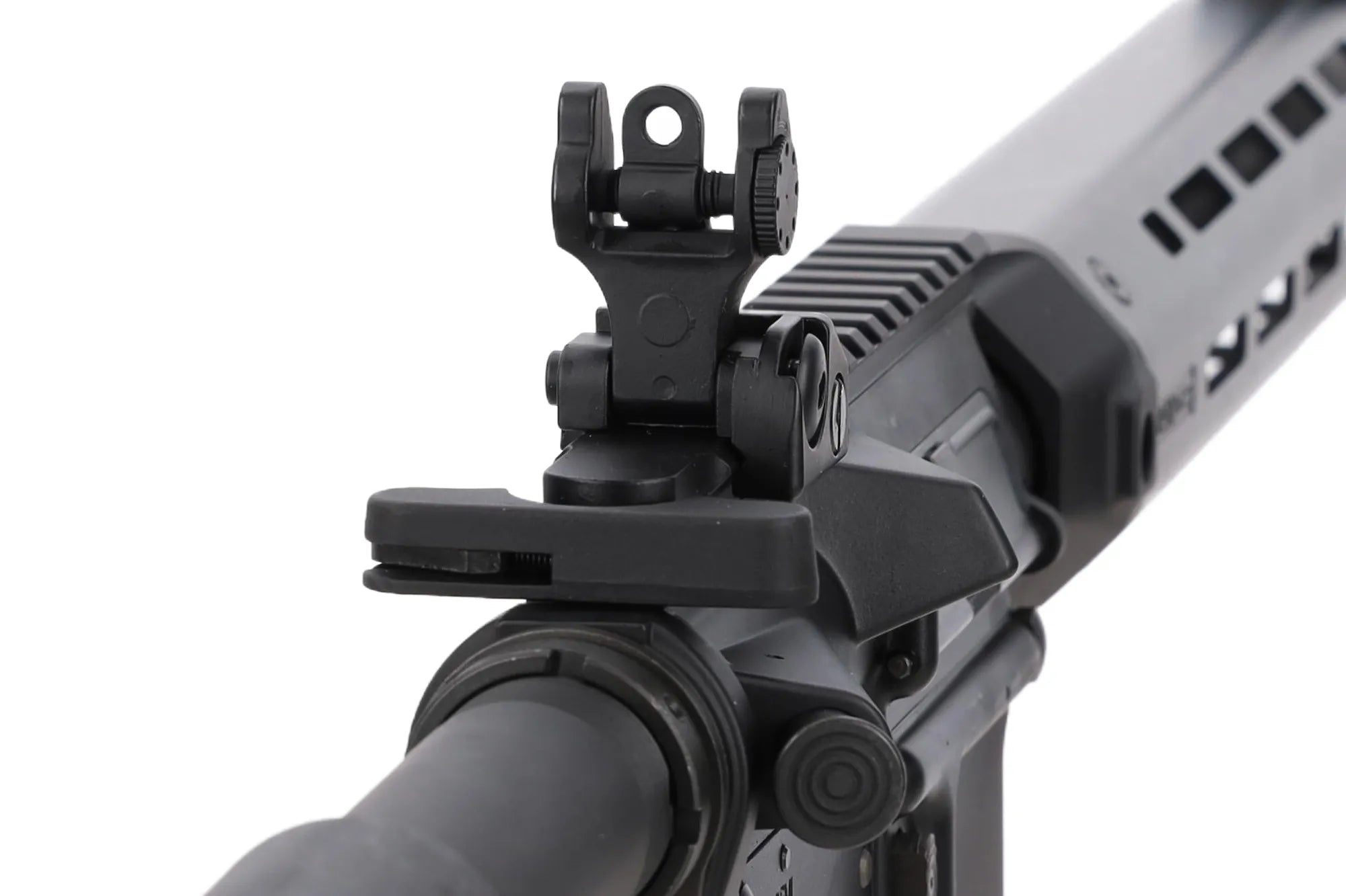 King Arms x Lancer Systems airsoft Carbine L15 LCH7 12" Faux Carbon Black-14
