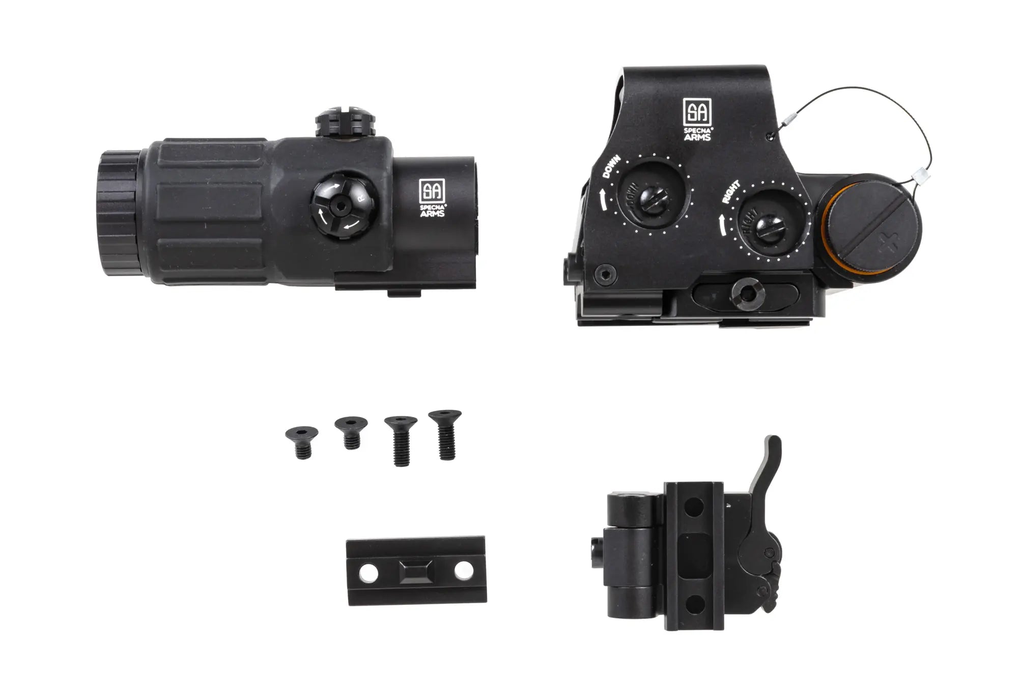 Specna Arms CORE™ magnifier QD scope + Holo V2 Red Dot Sight red dot sight kit-3