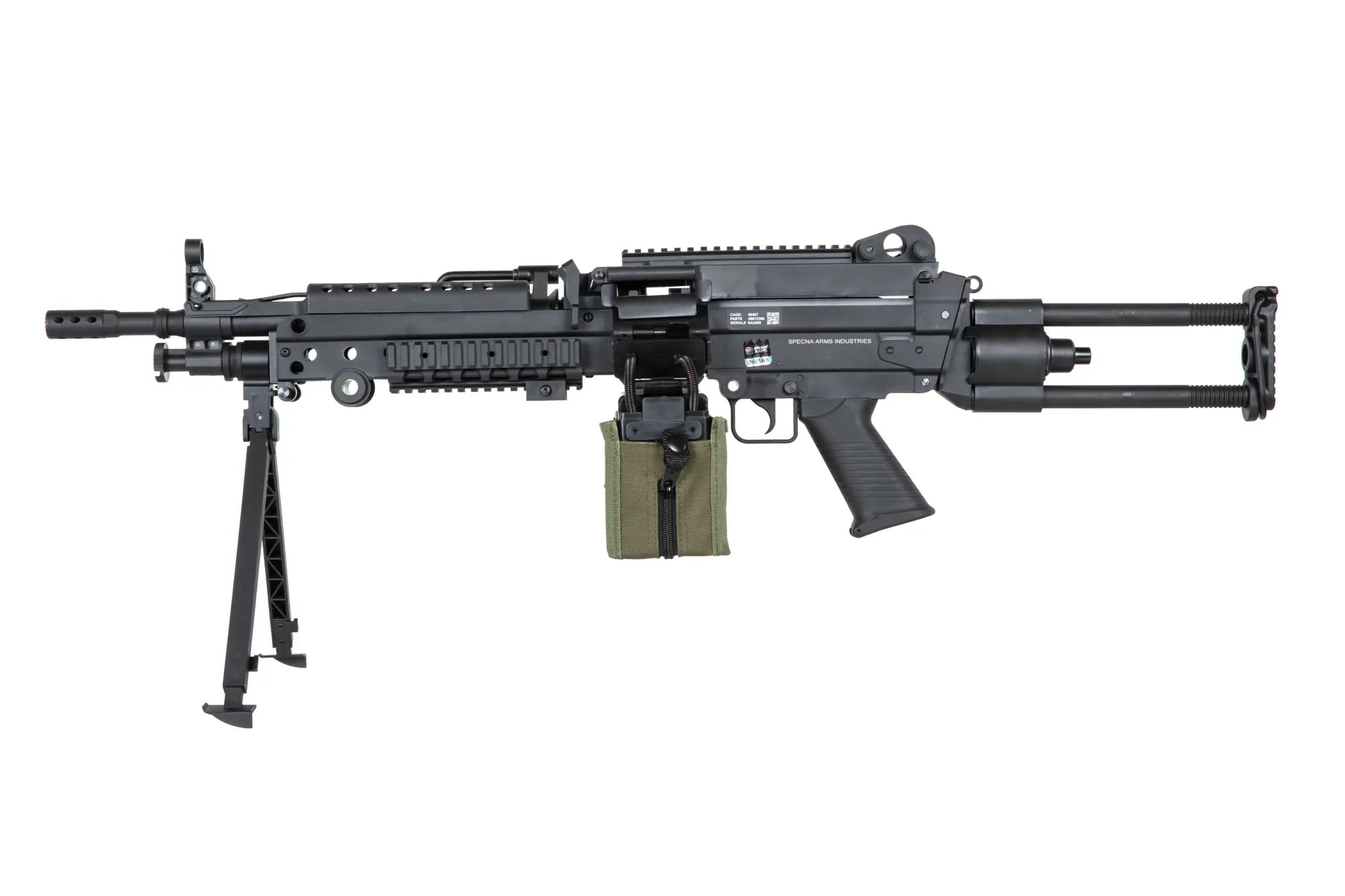 airsoft Specna Arms SA-F249 PARA FLEX™ GATE X-ASR™ Machine Gun Black-6