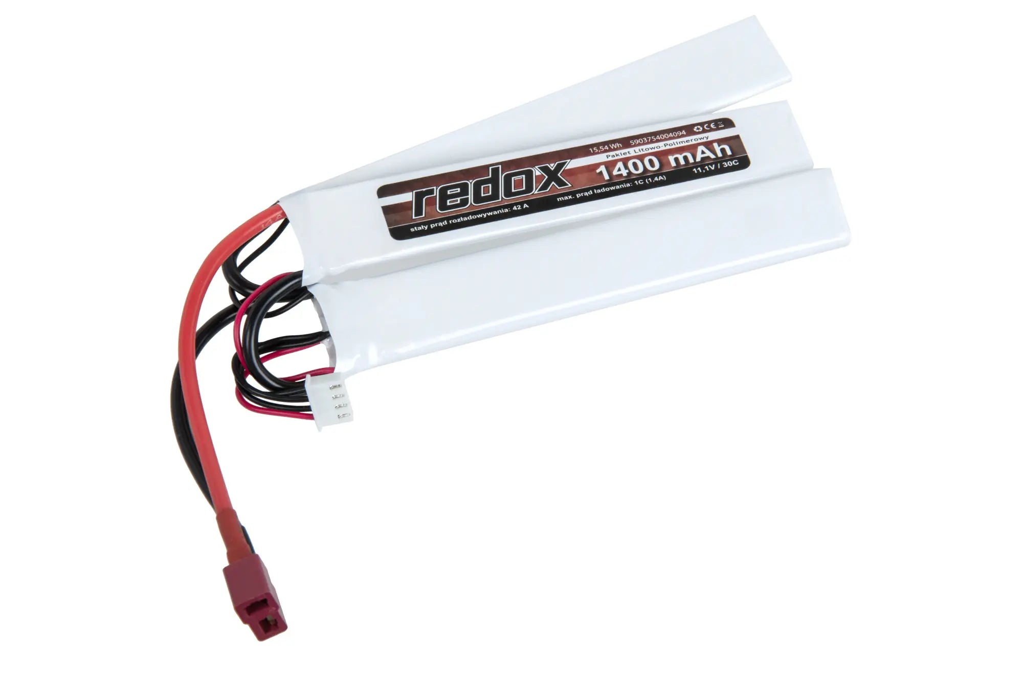 Li-Po Redox 1400 mAh 11.1 V 30C 3-module battery Deans