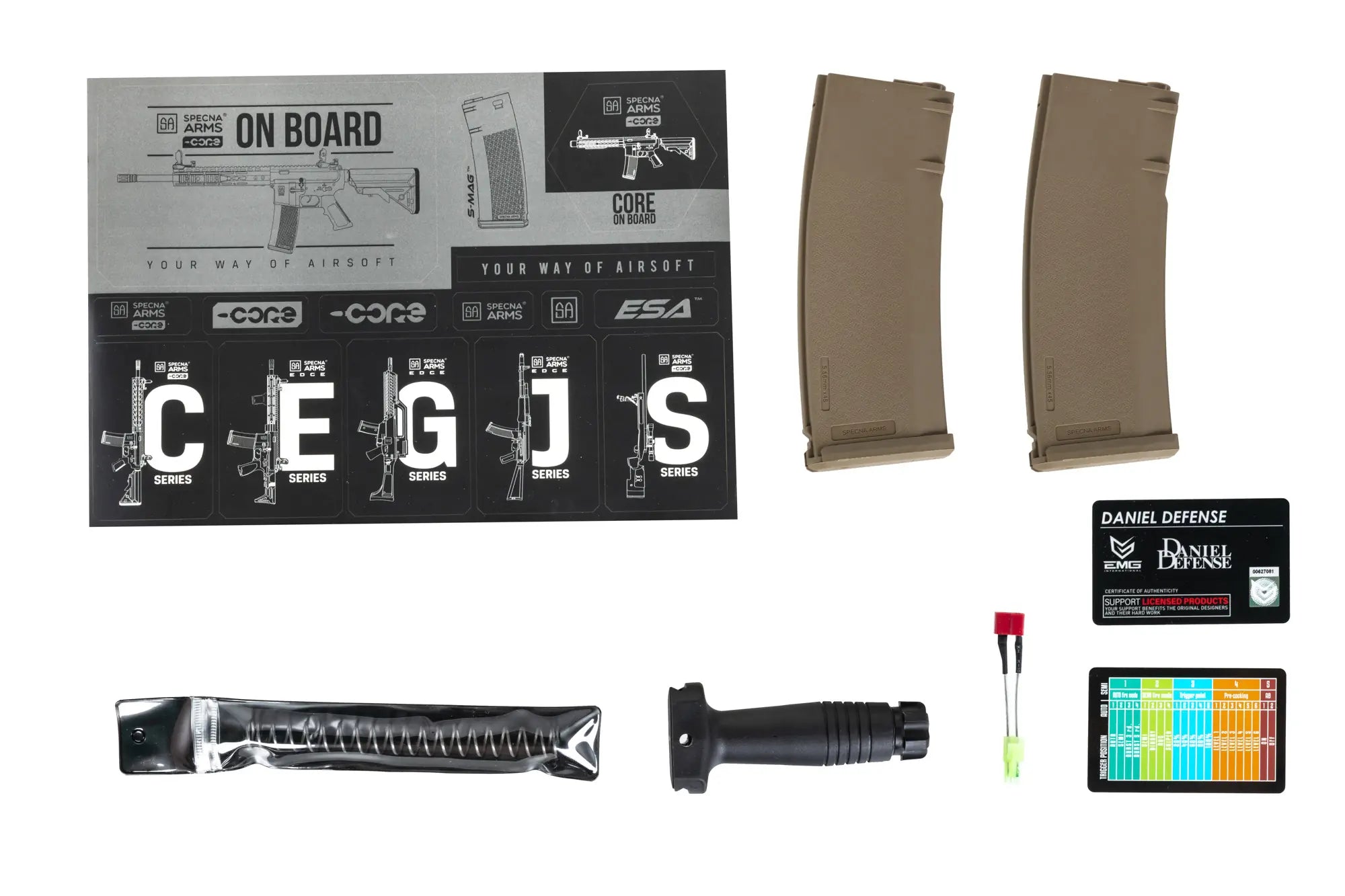 Specna Arms Daniel Defense® MK18 SA-C19 CORE™ HAL ETU™ Gen.2 Chaos Bronze airsoft Carbine-17