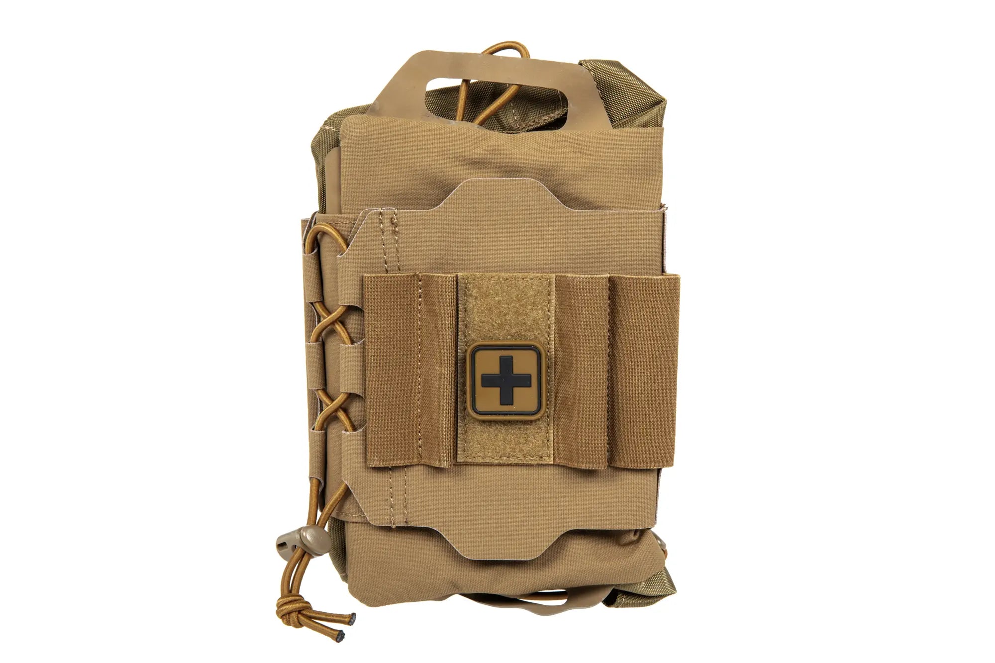 Tactical tear-off first aid kit with Velcro Wosport Coyote Brown-5
