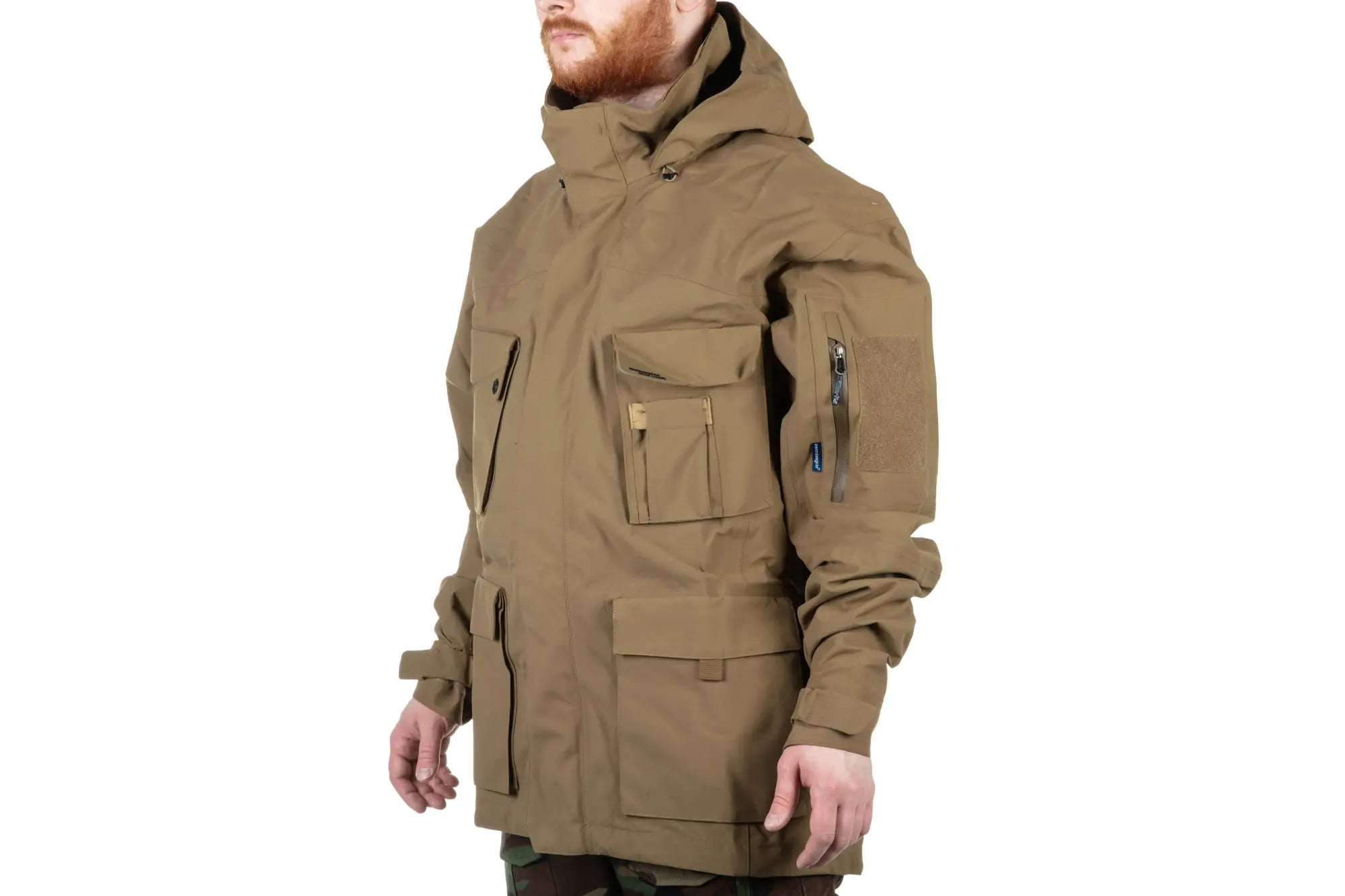 Emerson Blue Label 'Dimorphic Egret' Khaki Softshell Jacket-6