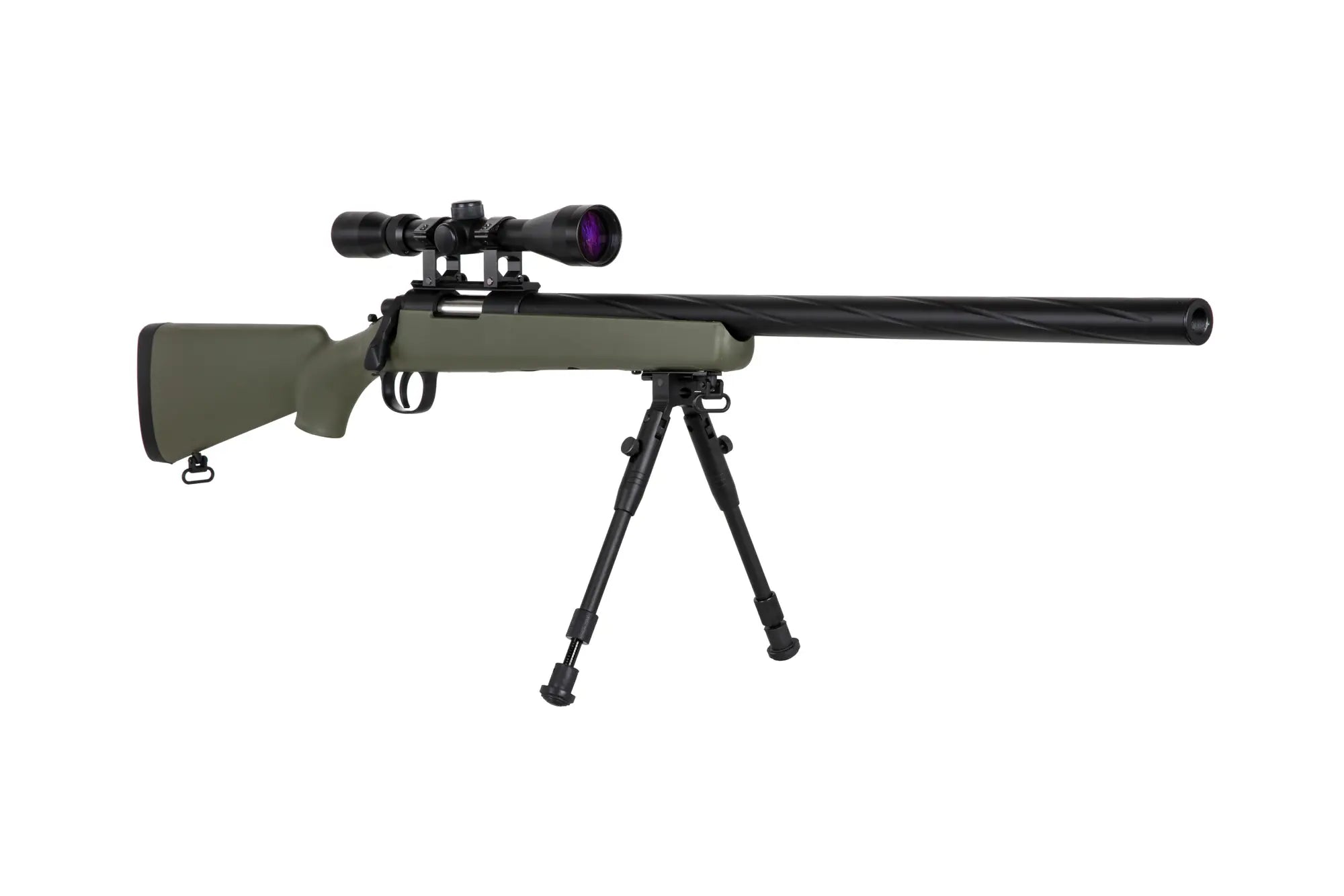 Specna Arms SA-S12 sniper airsoft rifle with scope and bipod Olive-4