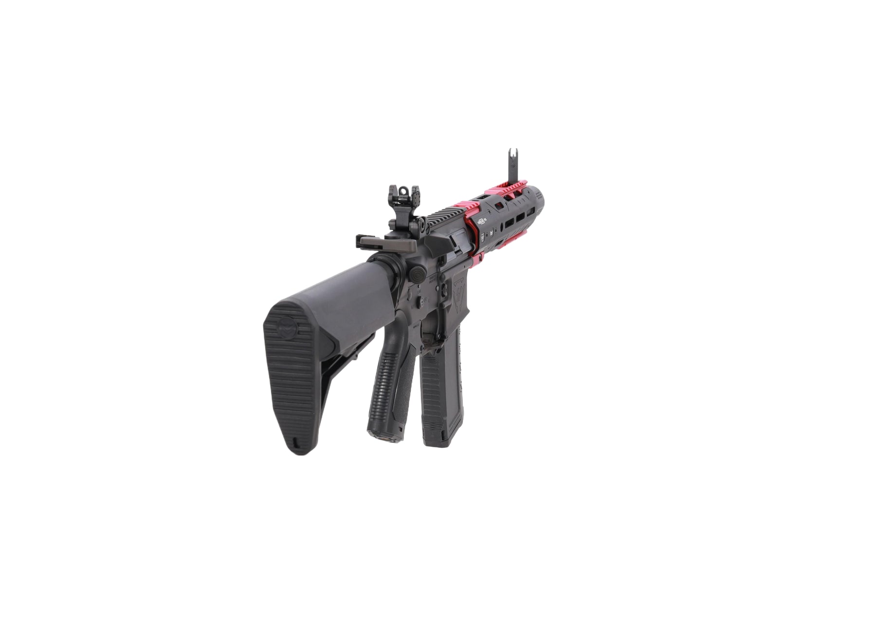 King Arms x Strike Industries Sentinel GRIDLOK® 8.5" Aster SE ETU Black and Red airsoft Carbine-18