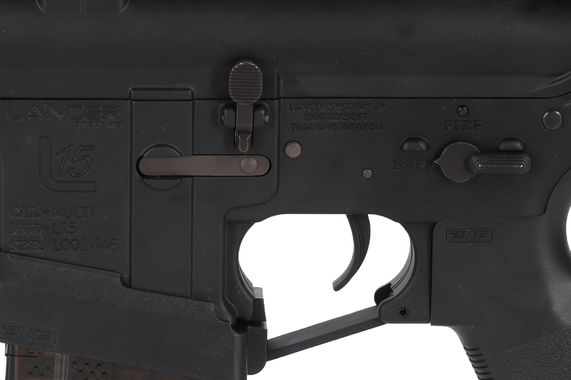 King Arms x Lancer Systems airsoft Carbine L15 LCH7 12" Real Carbon Black-17