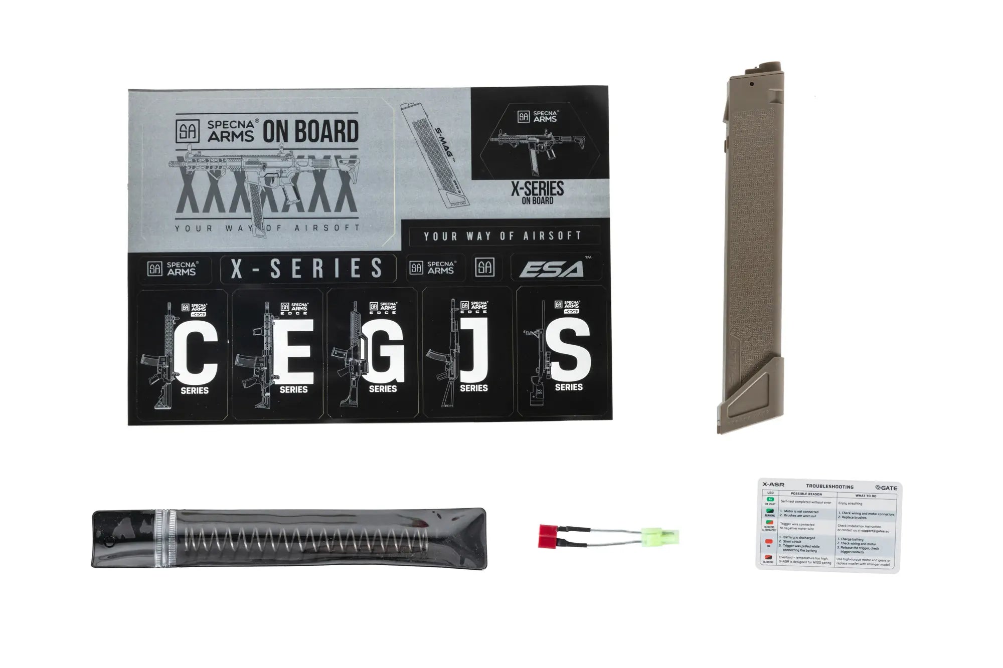 SA-FX01 FLEX GATE X-ASR Gen.2 airsoft rifle Half-Tan