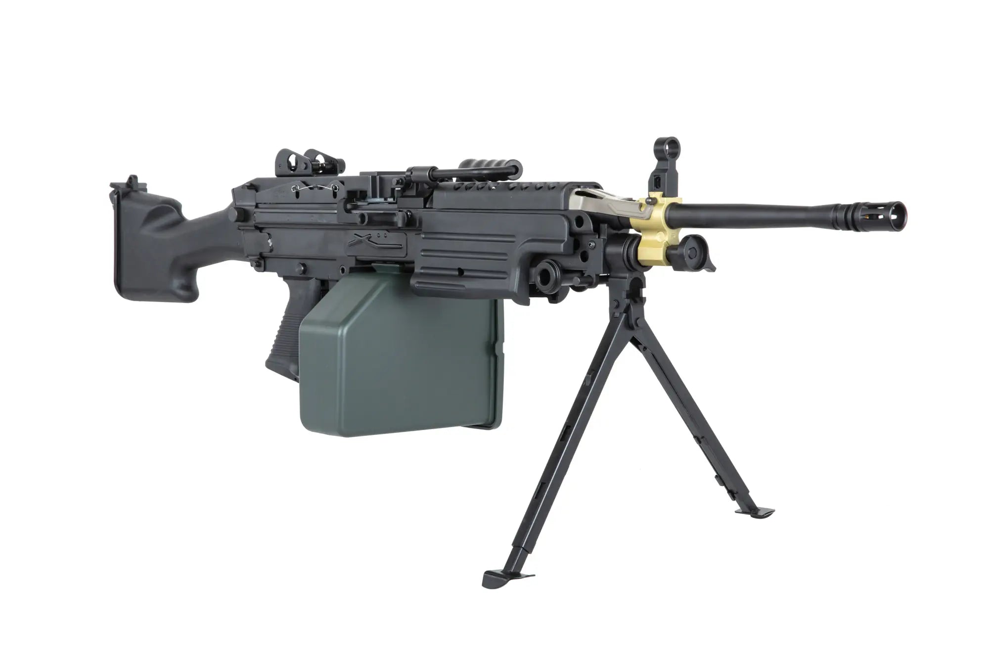 A&K Cybergun M249 MK2 Black Airsoft Machine Gun-7