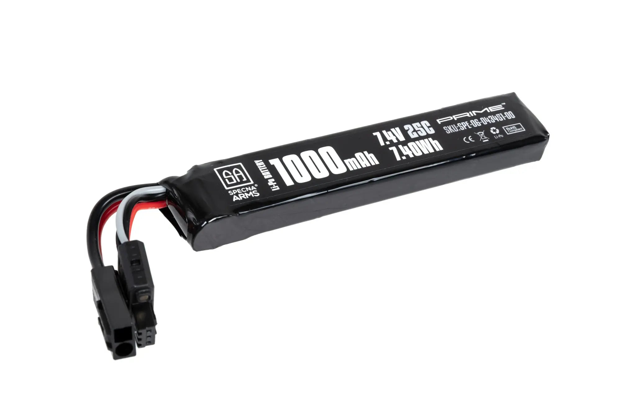 Li-Po Specna Arms x Gens Ace 1000 mAh 25C 7.4V Tamiya mini G-Tech battery-1