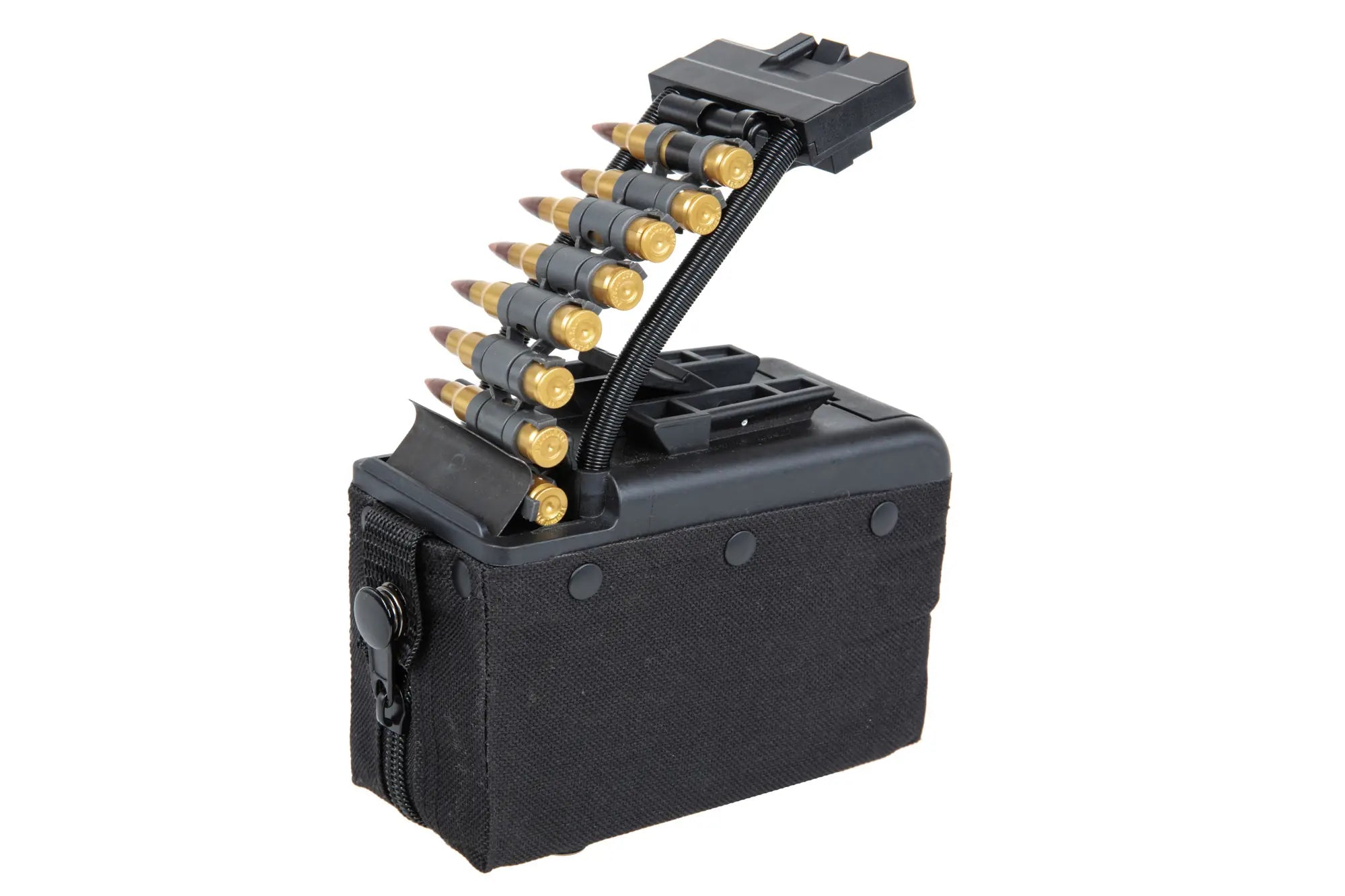 A&K electric box magazine for 2000 BBs for M249 type replicas with imitation ammunition Black-2