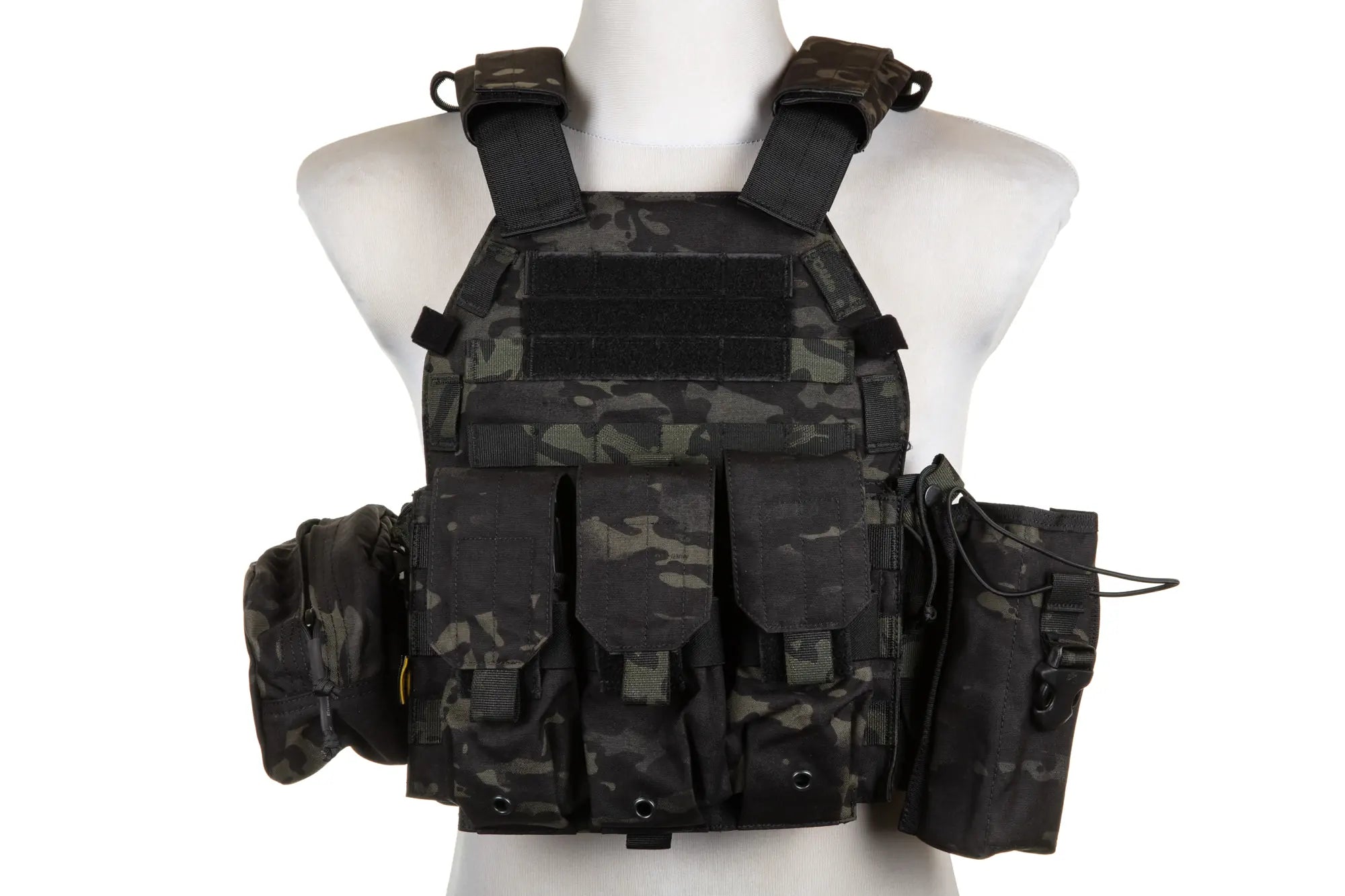 Emerson Gear 6094A Style Plate Carrier Vest with Load Kit Multicam Black-5