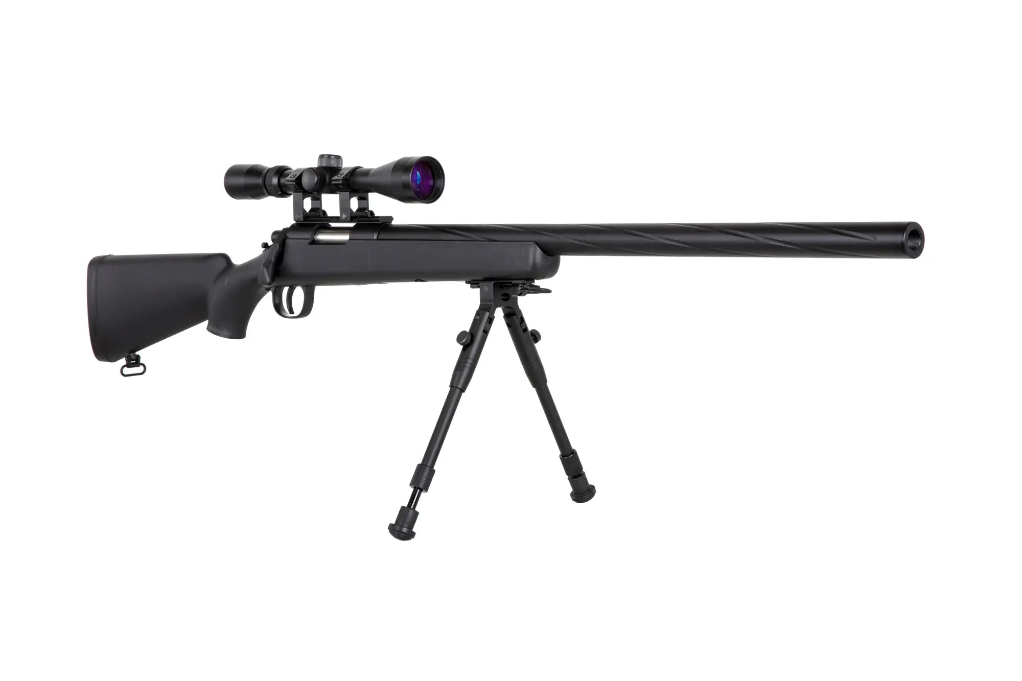Specna Arms SA-S12 sniper airsoft rifle with scope and bipod Black-6