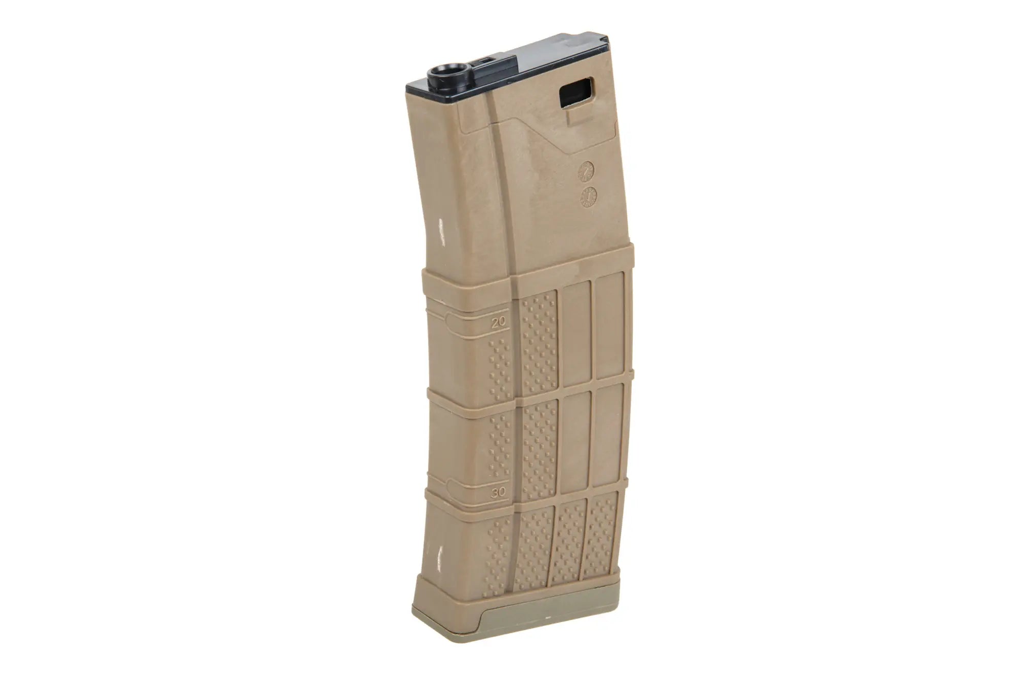 Polymer Mid-Cap magazine for 175 Tornado BBs for M4/M16 Tan replicas-1