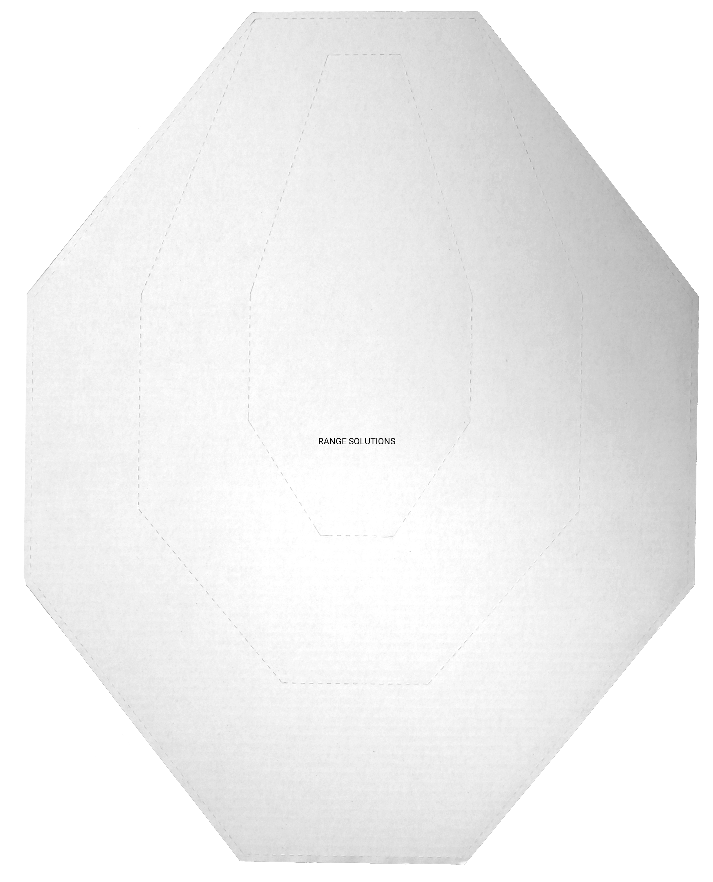 IPSC Range Solutions Cardboard Shields White 1pc