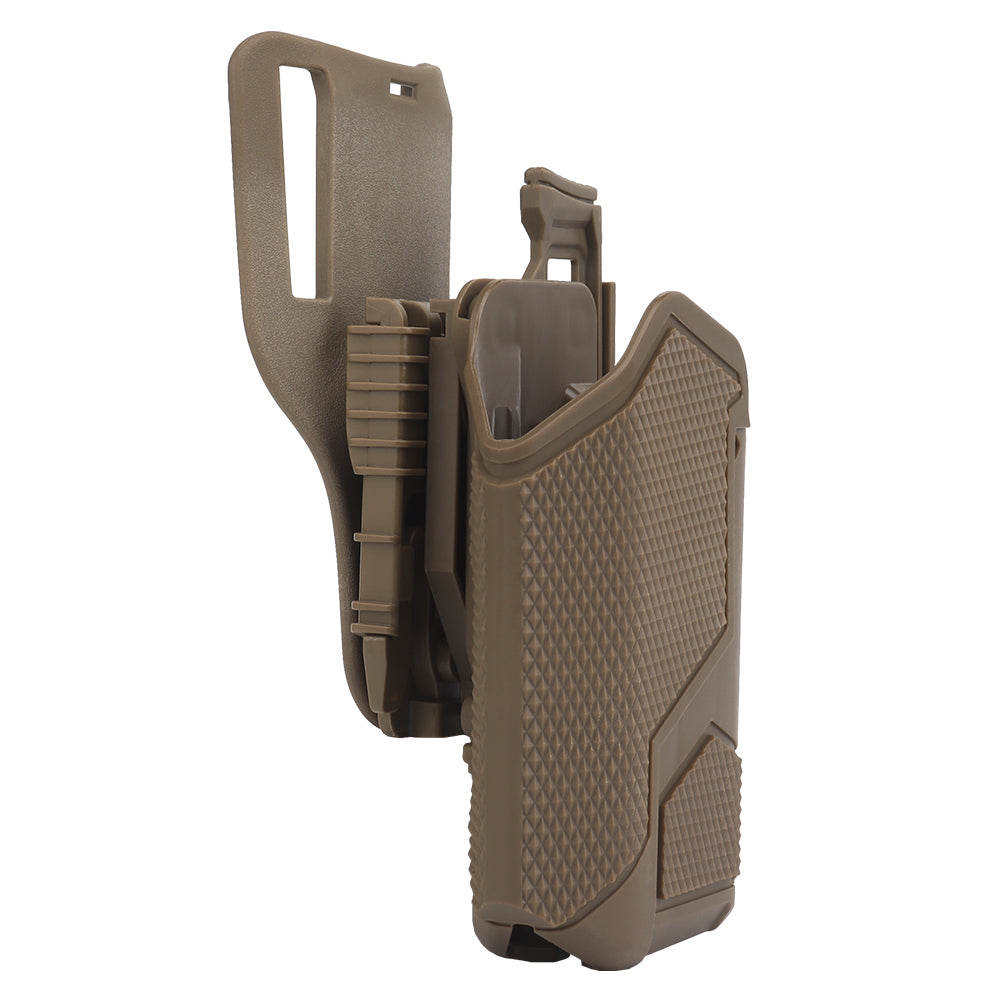 Wosport universal holster for pistols with X300A flashlight GB-81 Tan-7