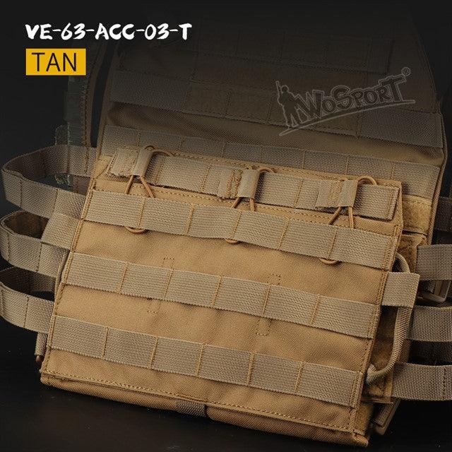 JPC vest 2.0 front accessory package standard triple package - TAN