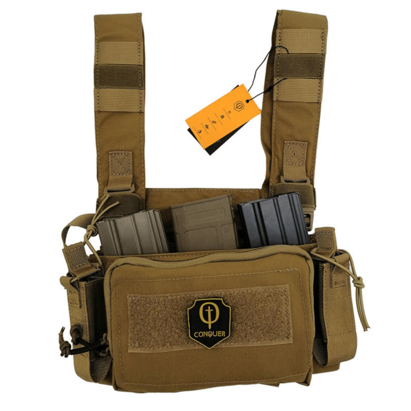 Micro Chest Rig-Conquer Tactical-Coyote Brown-
