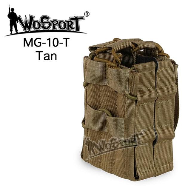 Open double M4 mag pouch - TAN