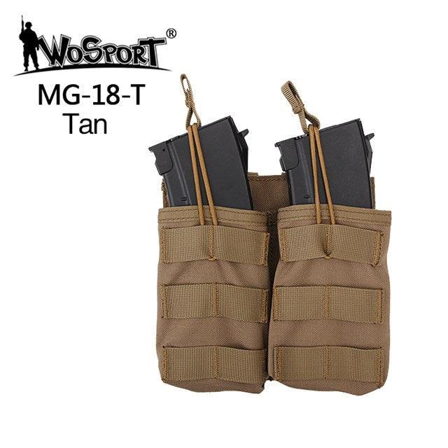 Open double G36 mag pouch - TAN