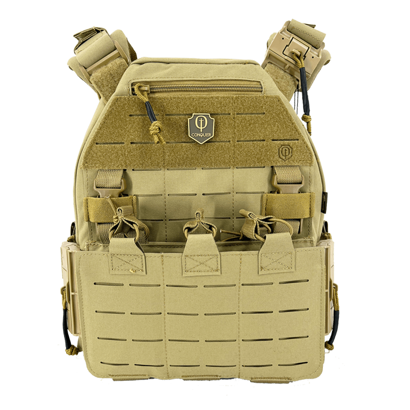 MQR Tactical vest-Conquer Tactical-Tan-