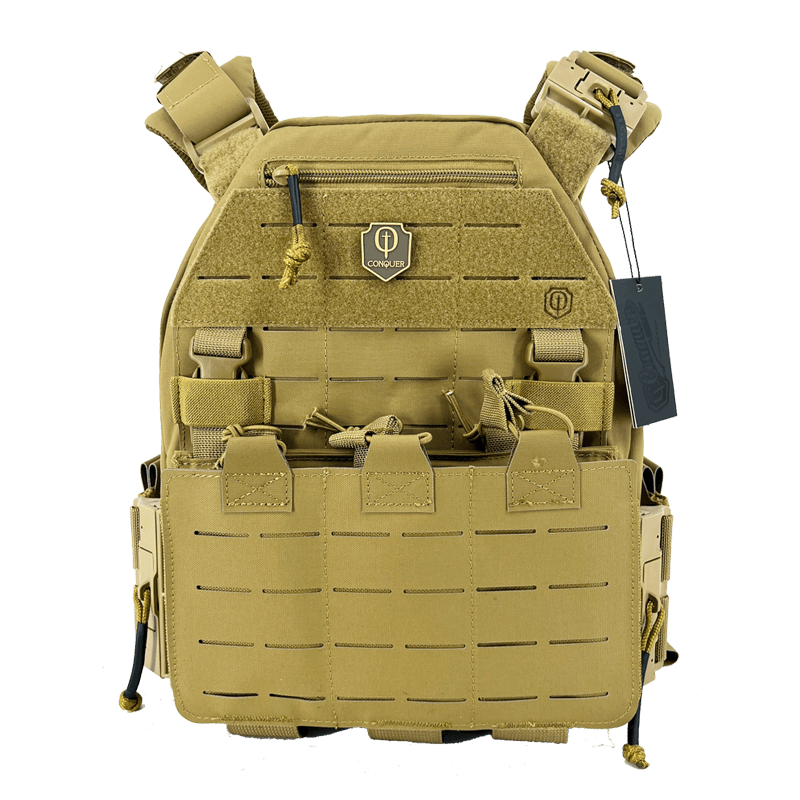 MQR Tactical vest-Conquer Tactical-Coyote Brown-