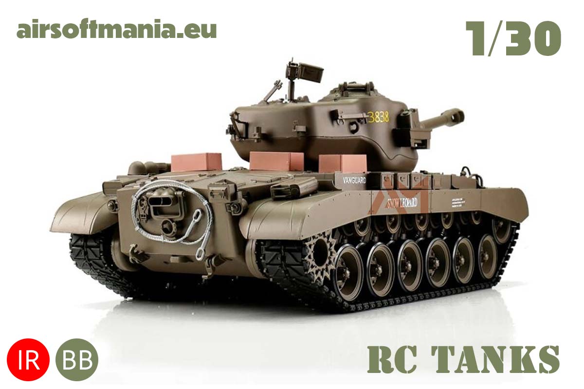 1/16 RC M26 Pershing green BB+IR (Metal Tracks)