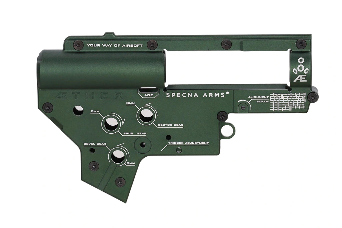 Specna Arms Aether™ CNC V2 Gearbox Shell - Olive-3