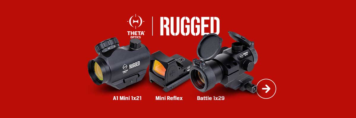 THETA OPTICS rugged red dots and scopes for airsoft
