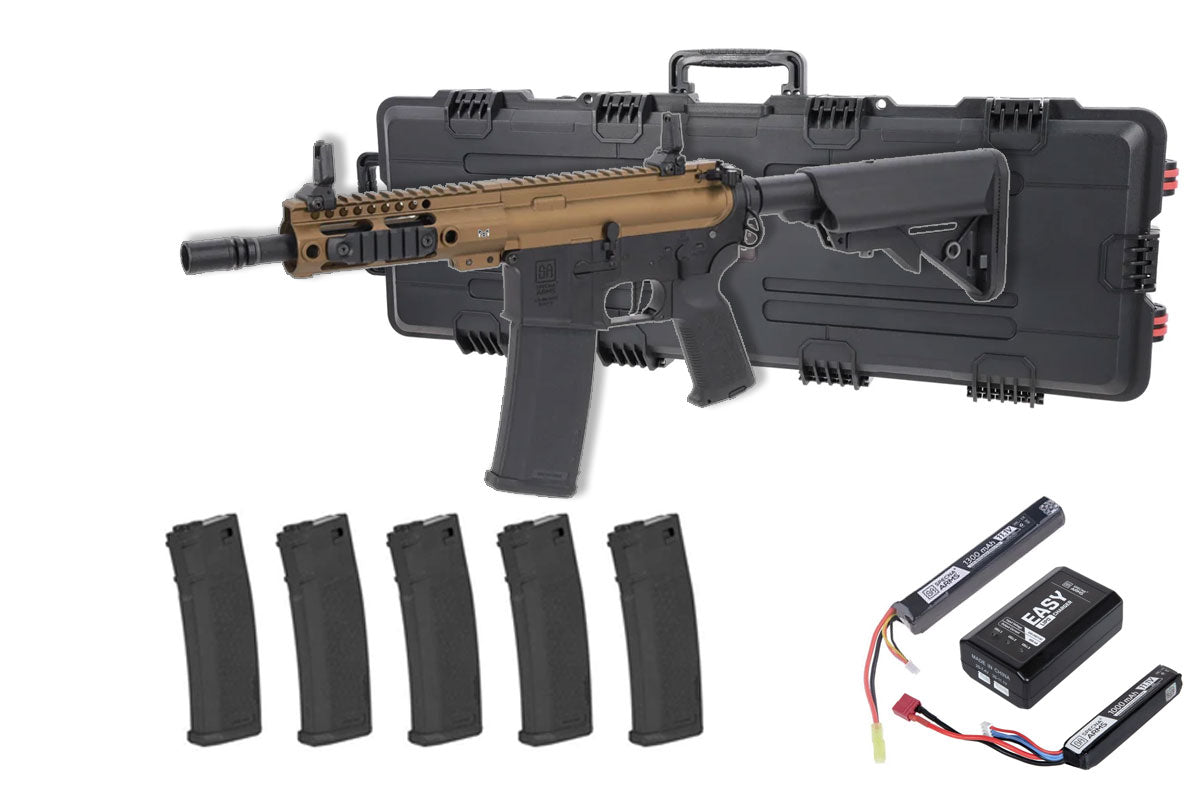 Specna Arms SA-E21 EDGE Field Ready Airsoft Bundle - Rifle, Batteries, Magazines and Case