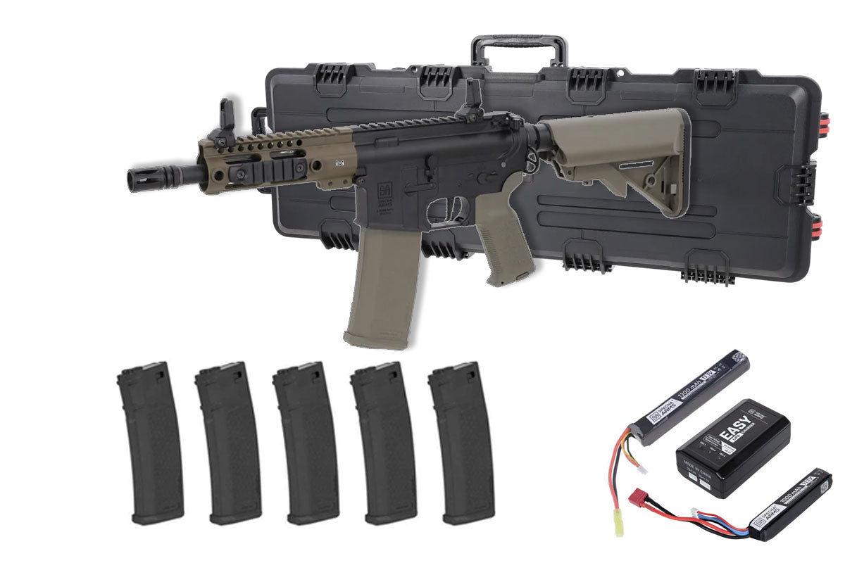 Specna Arms SA-E21 EDGE Field Ready Airsoft Bundle - Rifle, Batteries, Magazines and Case