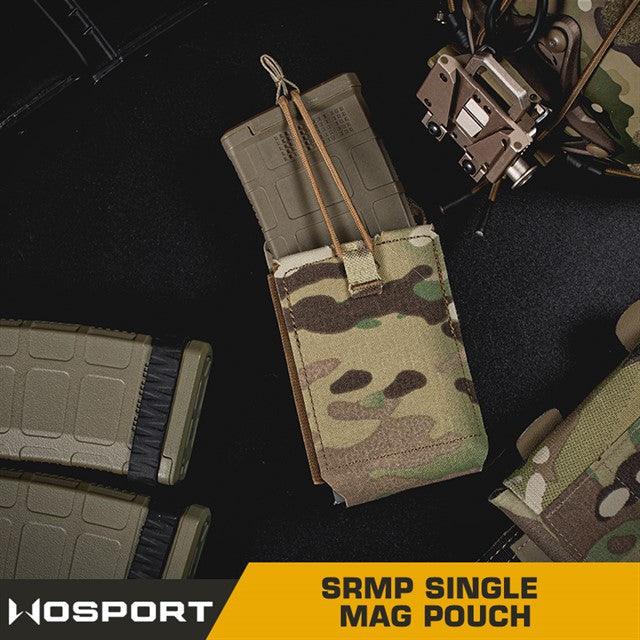 SRMP Open Single M4 mag pouch - Ranger Green