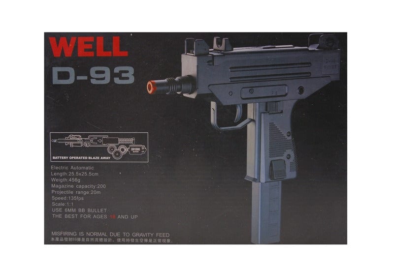 SMG replica D-93 by WELL on Airsoft Mania Europe