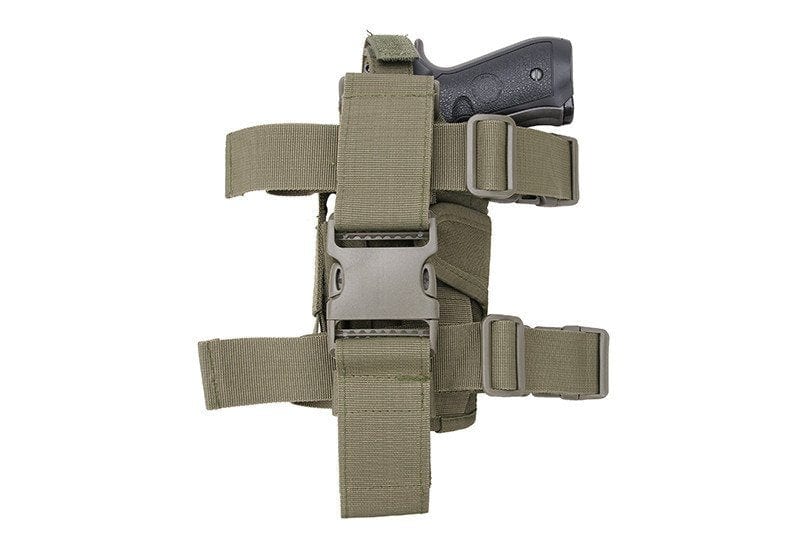 Thigh holster with magazine pouch