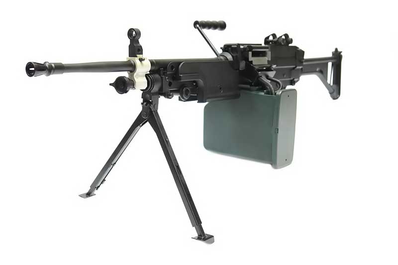 H.M.G. MK1 Machinegun replica - black by A&K on Airsoft Mania Europe