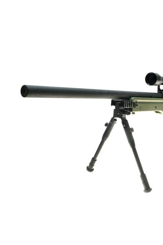 Warrior I sniper rifle replica (with scope and bipod) - olive by WELL on Airsoft Mania Europe