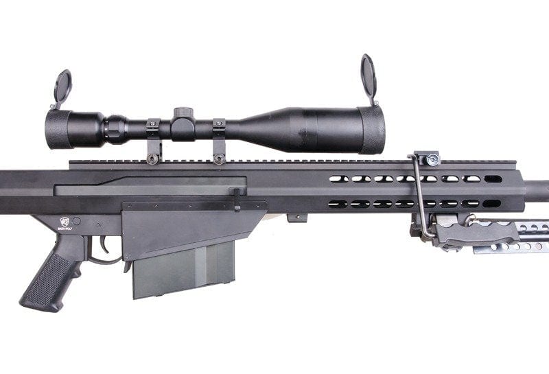 ottica e bipiede Sniper bb Gun Barrett M82A1 SW-02A - nero