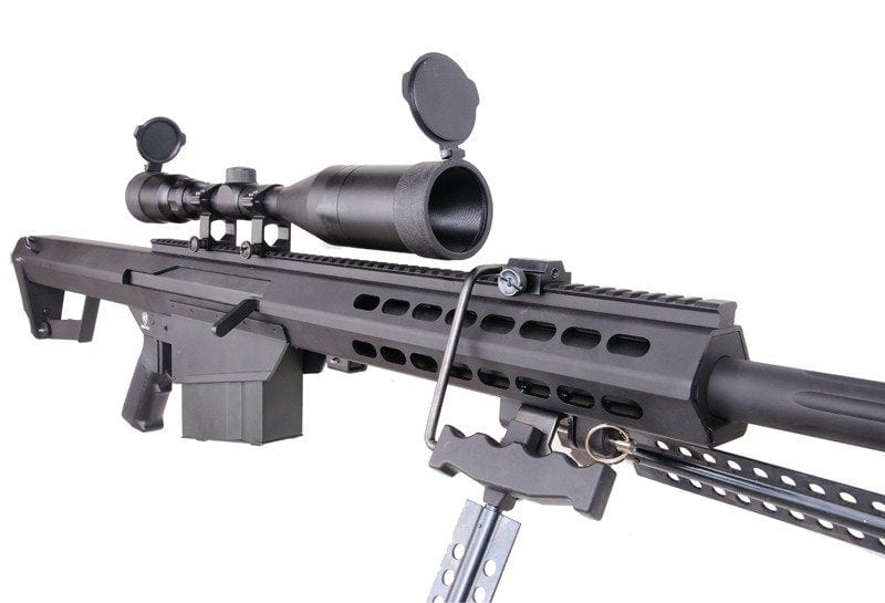 Sniper bb Gun Barrett M82A1 SW-02A scope and bipod - black