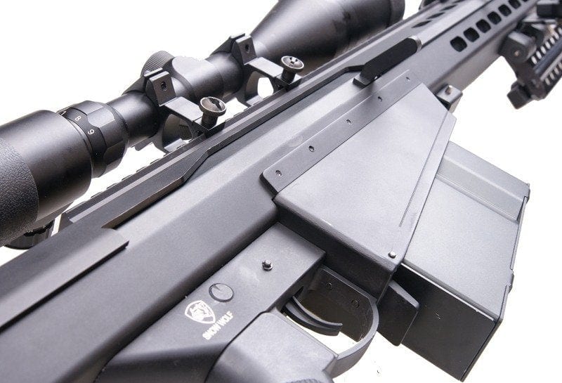 Sniper bb Gun Barrett M82A1 SW-02A scope and bipod - black