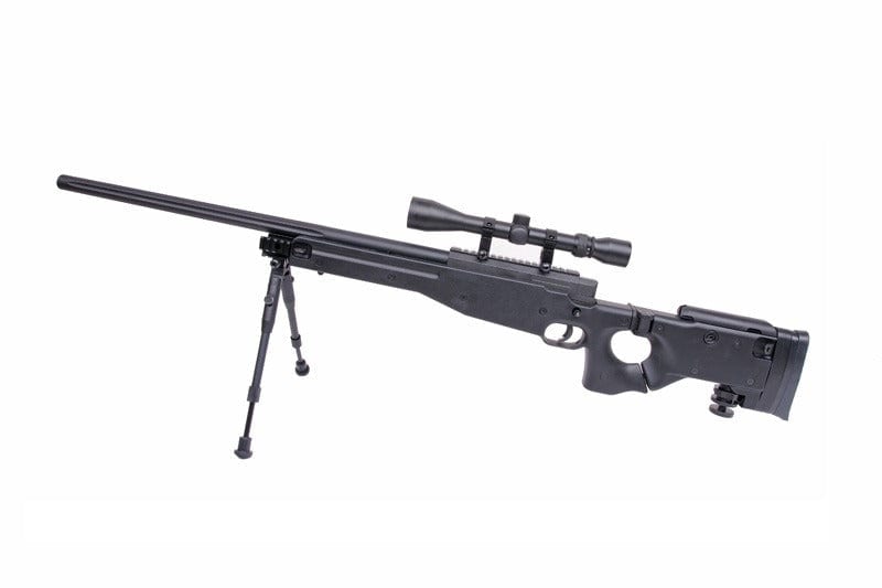 MB08A sniper rifle replica - with scope and bipod - black by WELL on Airsoft Mania Europe