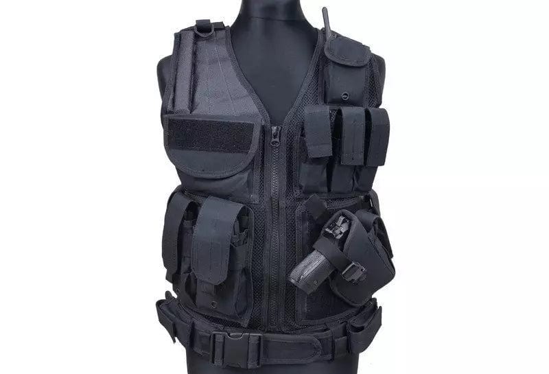 airsoft tactical vest black