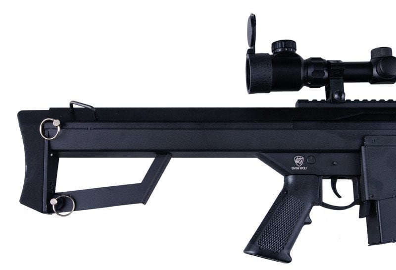 BB Scharfschützengewehr Barrett M82A1 CQB (SW-02A) Zweibein + Zielfernrohr